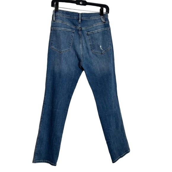 Frame Fenim Women’s Le Sylvie Slender Distressed Straight Jean size 28 Ankle - Picture 5 of 6